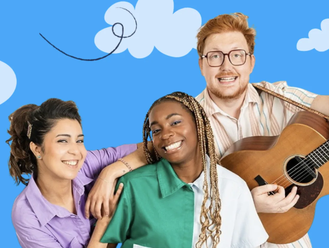 Sarah, Zola en Bavo van Ketnet Jr.